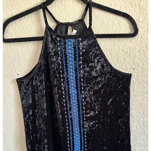 Velvet tank top Size XS and a L and a S